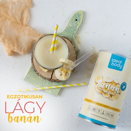 BANÁN ízű IdealBody® diétás fehérje turmixpor