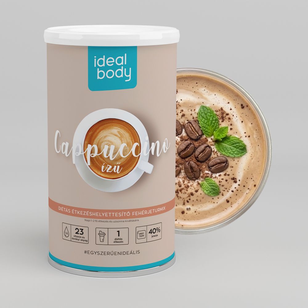 CAPPUCCINO ízű IdealBody® diétás  fehérje turmixpor
